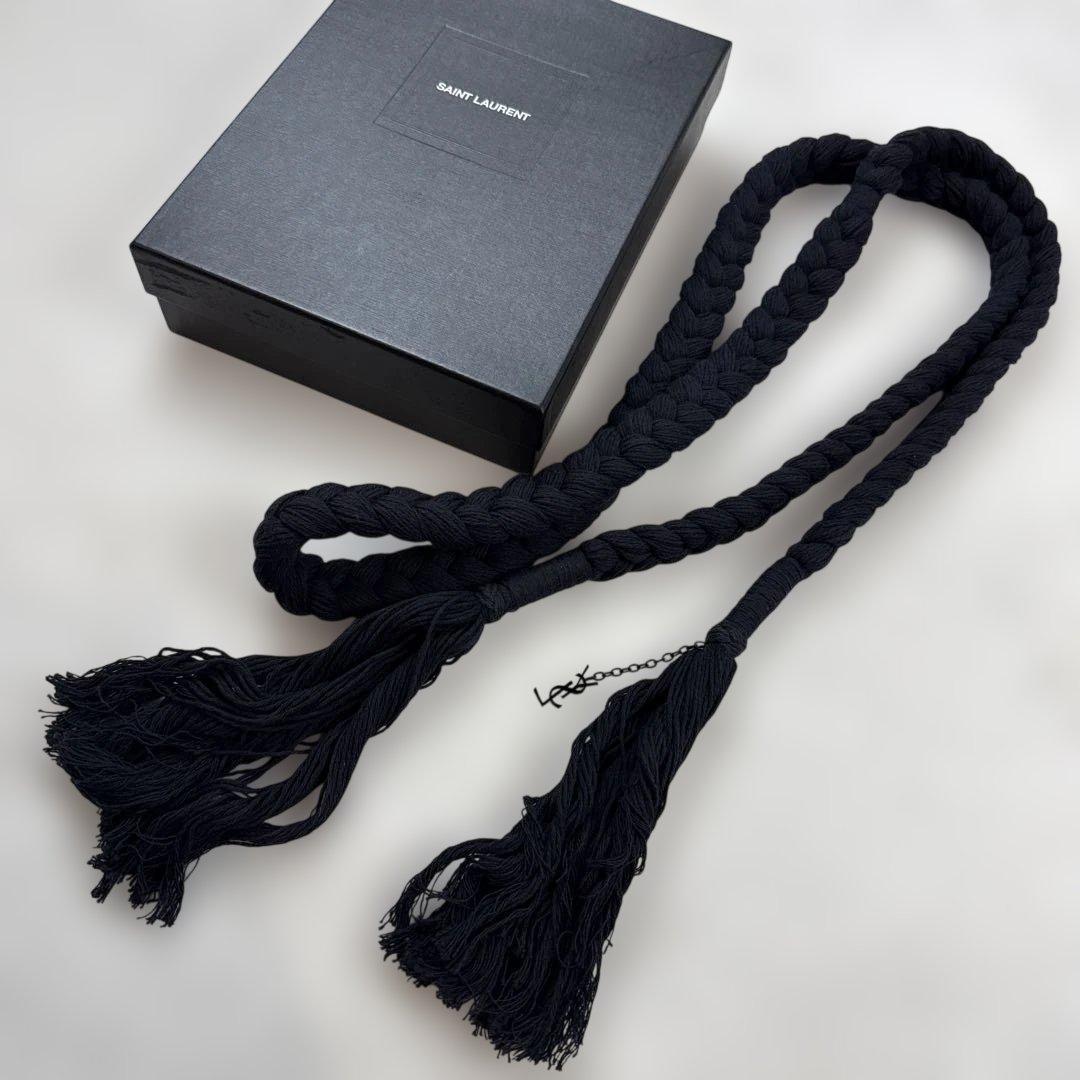 サンローラン　ベルト？　ネイビー　美品