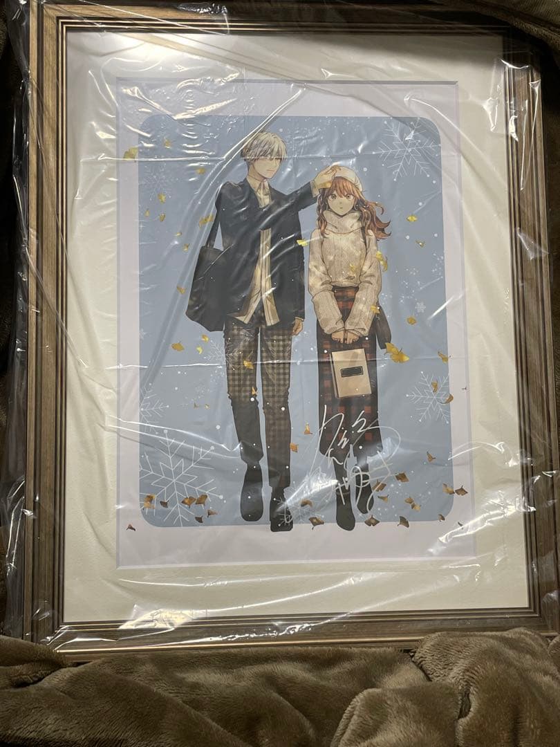 【大幅値下げ】氷属性男子とクールな同僚女子 複製原画 直筆サイン入り 新品未使用