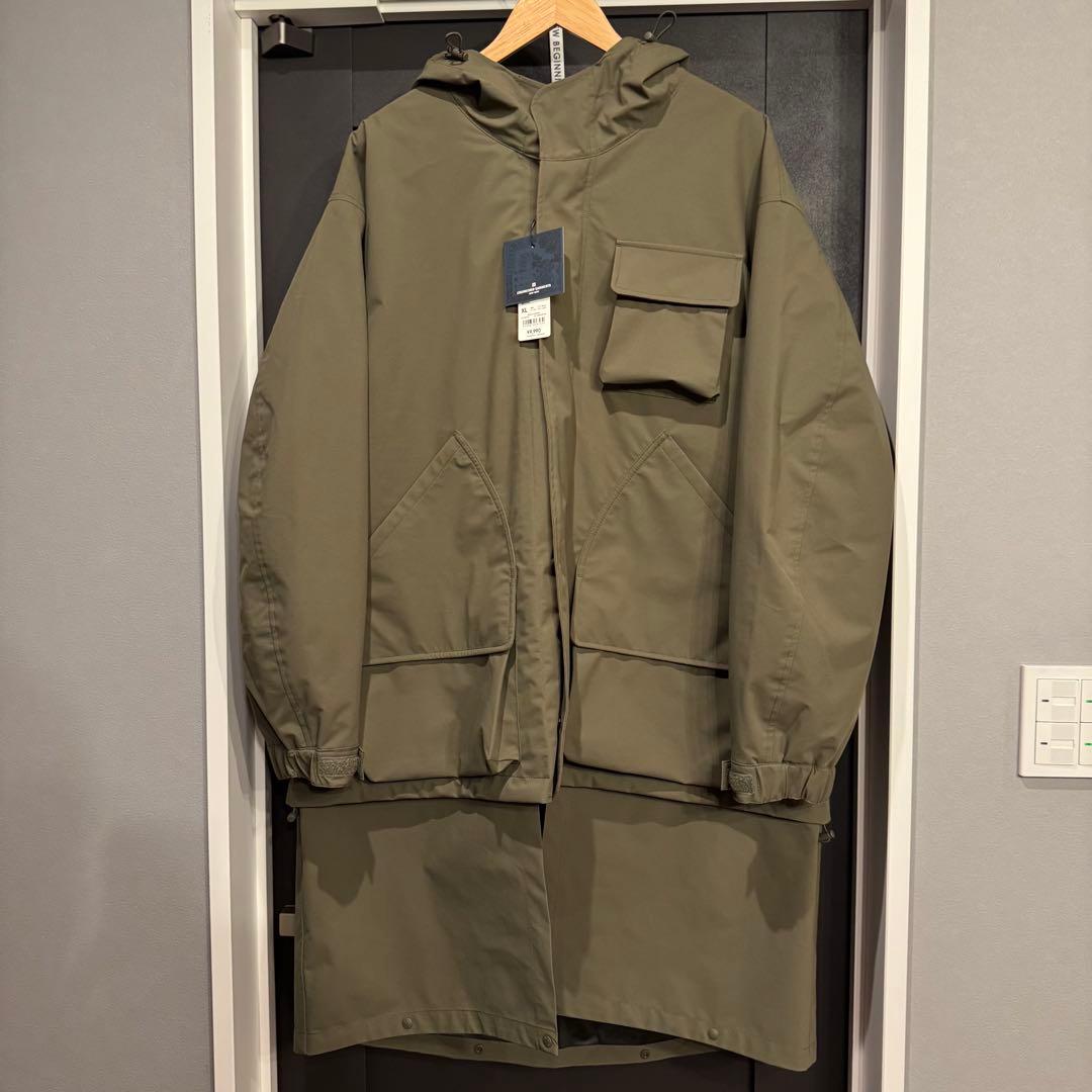 GU エンジニアドガーメンツ パデッドシェルパーカ オリーブ XL