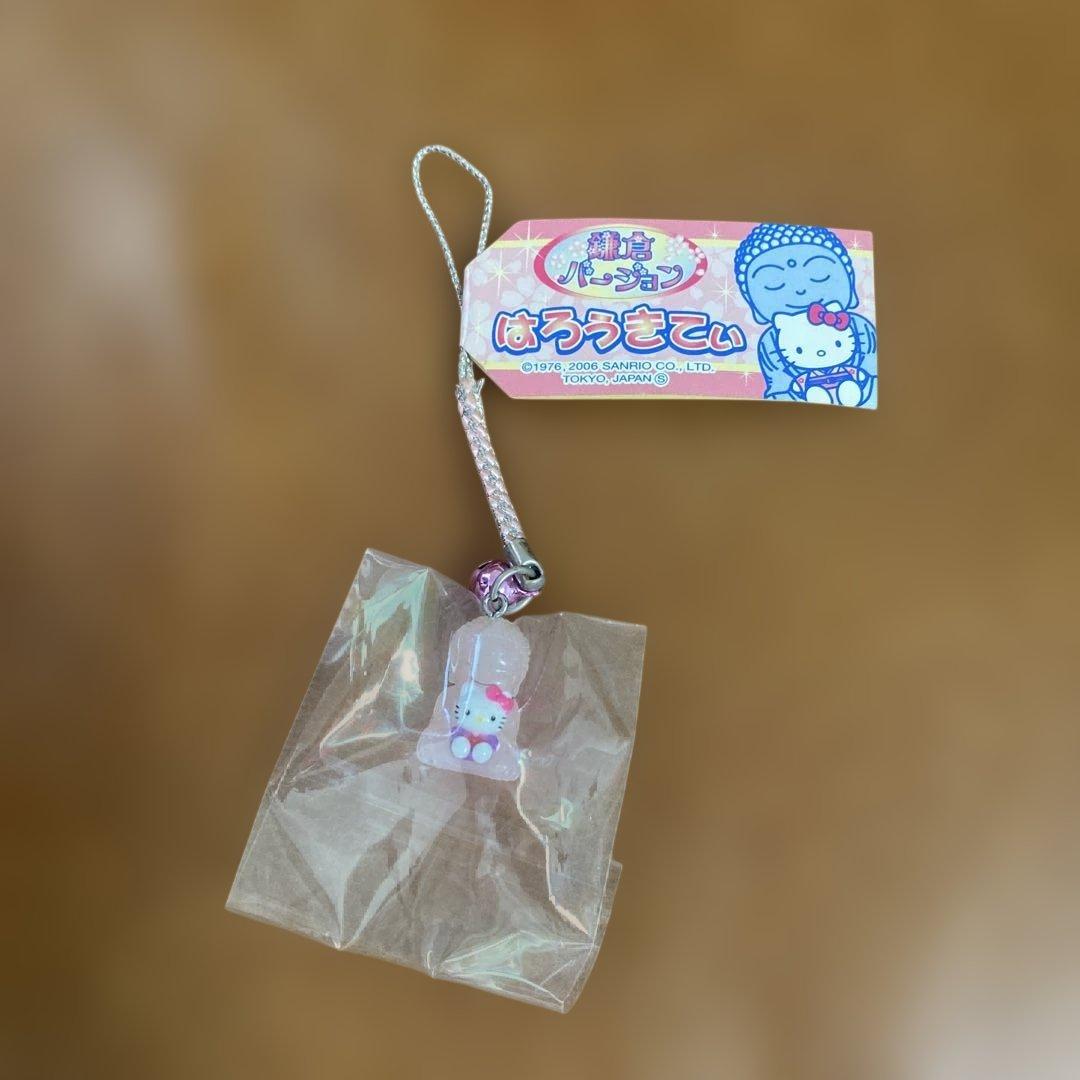 【未使用】ハローキティ☆ストラップ　根付け　鎌倉バージョン　大仏　ピンク 2026年最新】鎌倉大仏キティの人気アイテム - メルカリ