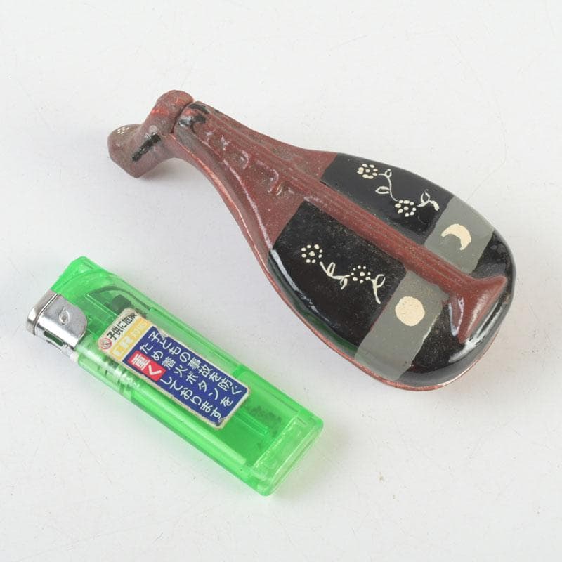 茶道具 横山朝陽作 陶器製 呉須絵 琵琶香合 干支巳 共箱 V 9346 - メルカリ