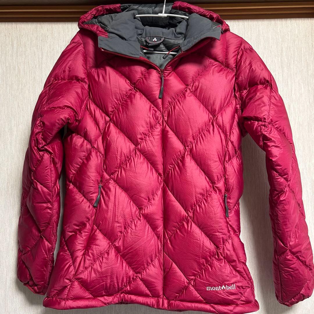 モンベル　ライトアルパインダウンパーカ　チェリーレッド　 レディース　Ｌ