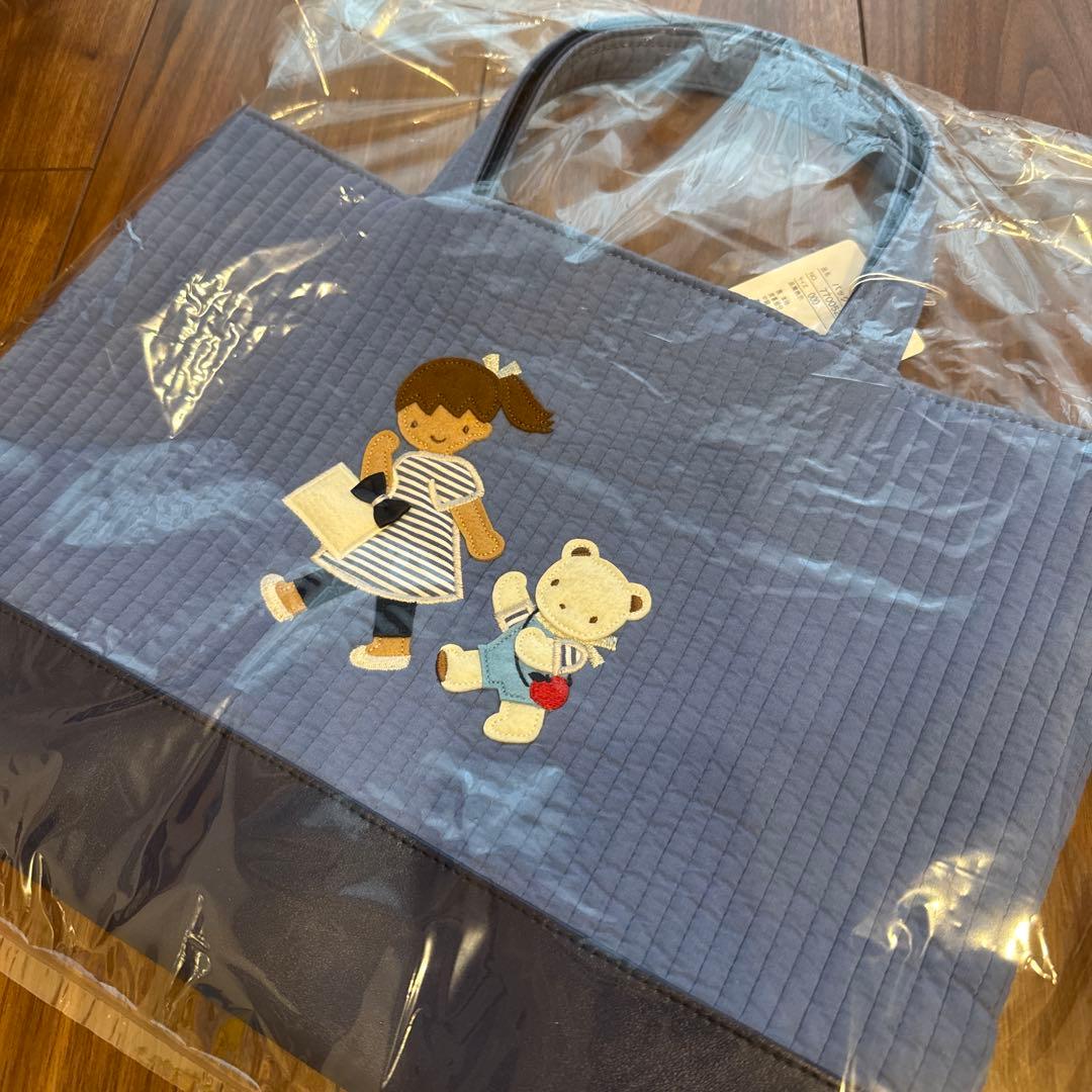 familiar × pionunnal ピオヌンナル　MILkブルー　未開封 ピオヌンナル pionunnal ファミリア familiar トートバッグ ミルク