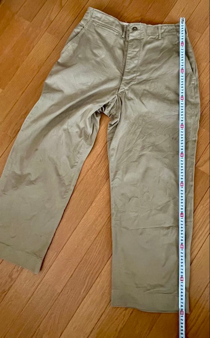 40's M43 カーキ U.S.ARMY 実物 チノパン M-1943 w33