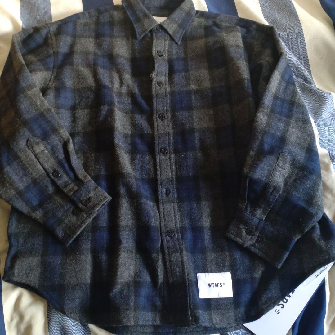 トップス wtaps 25aw TXT 01LS WOPL TWEED NAVY