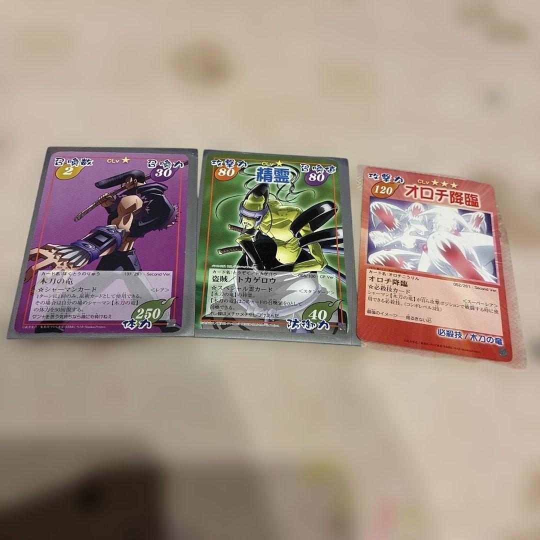 シャーマンキング】トレーディングカード 3枚セット 木刀の竜 - メルカリ