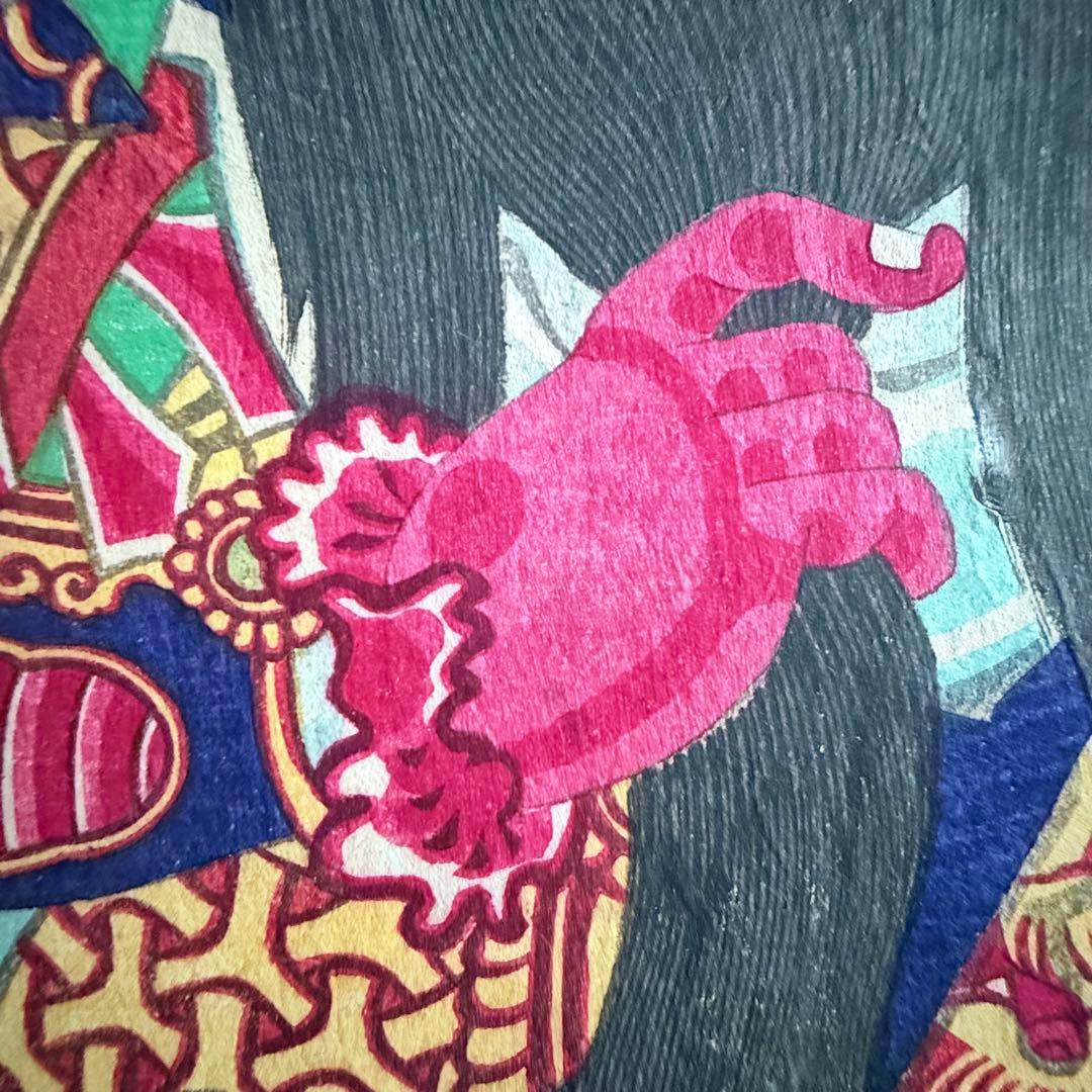 2245様感謝‼️めでたや浮世絵‼️「関羽 中村芝翫」三国志 豊原国周筆