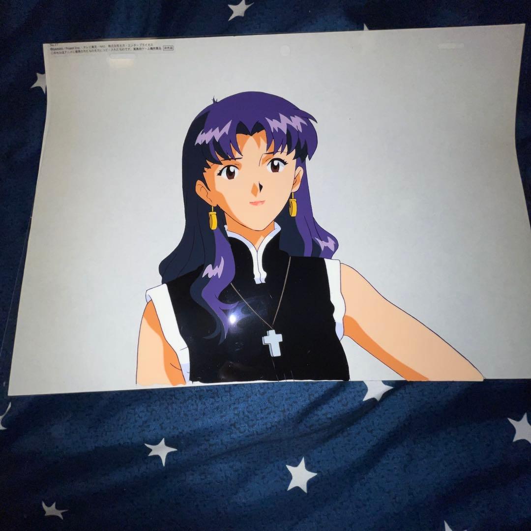 新世紀エヴァンゲリオン 限定 手描きセル画 葛城ミサト　セル倶楽部　レア