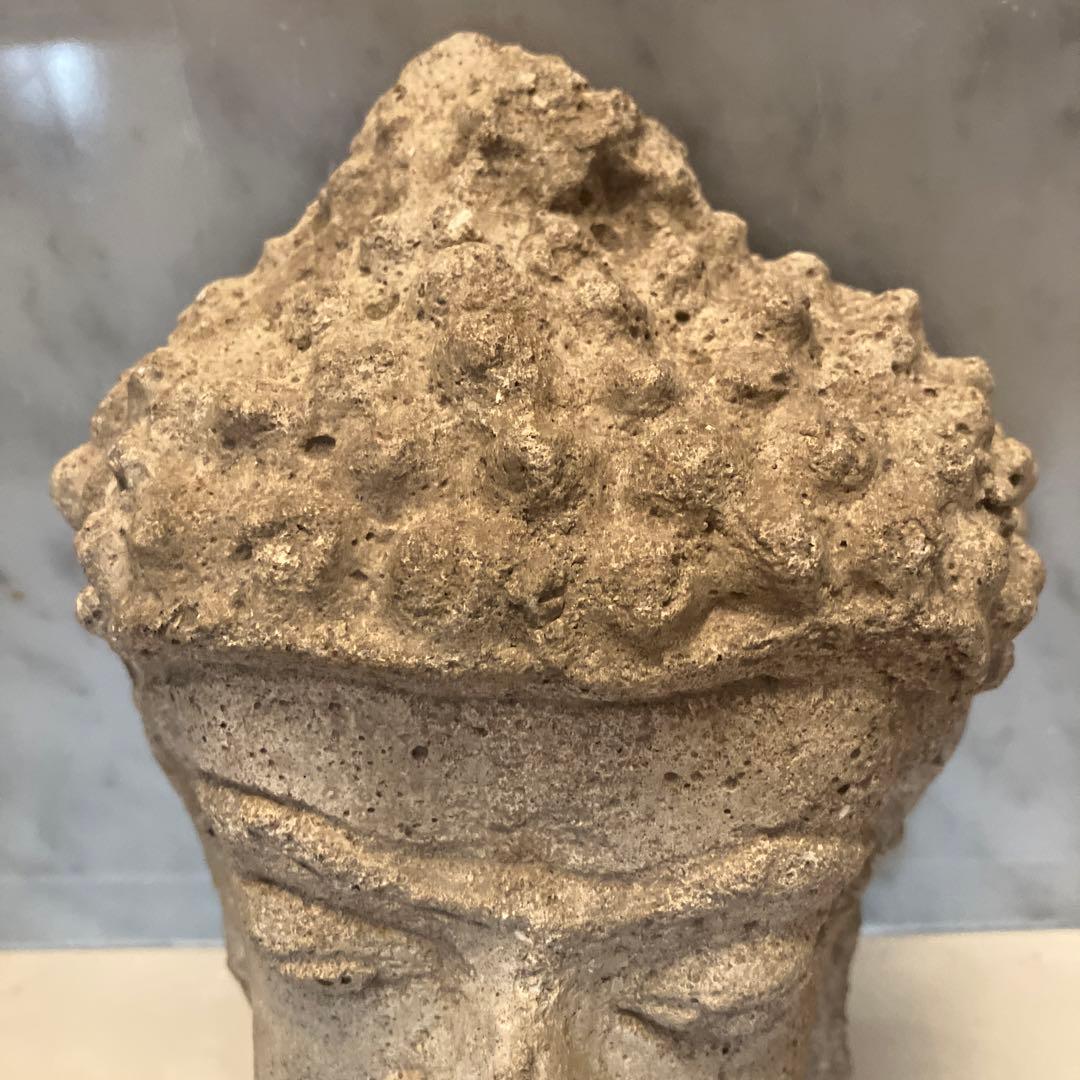 アンティーク カンボジア クメール美術の美しいお顔立ちの仏頭 - メルカリ