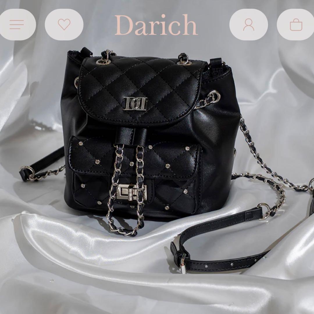 darich キルティングビジューミニリュック Darich（ダーリッチ） デイバック リュック キルティングビジューミニ