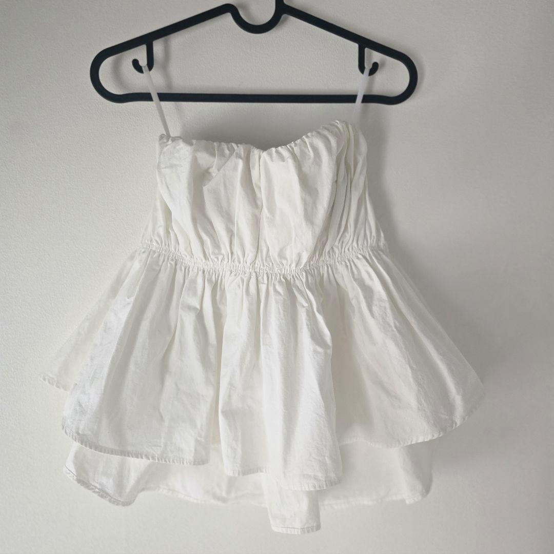 searoomlynn ウエストshapeパッドinベアトップス S ホワイト