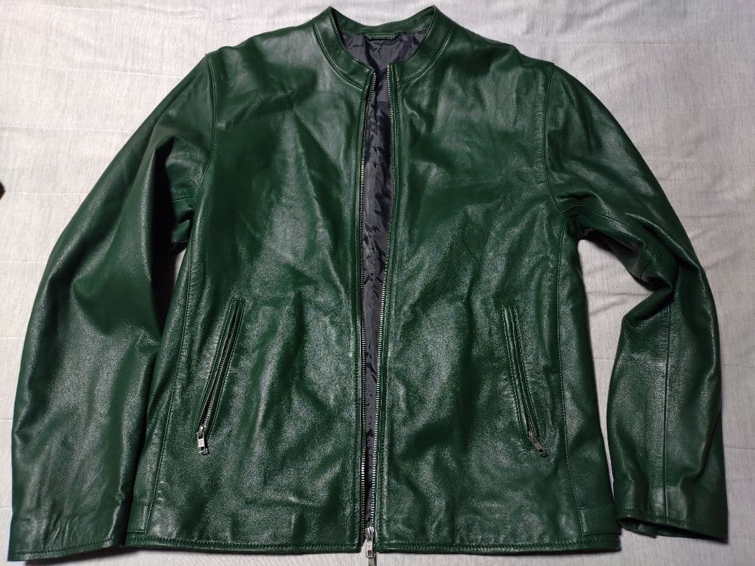 JOURNAL STANDARD ラムレザーシングルライダースジャケット　L JOURNAL STANDARD relume（ジャーナルスタンダード レリューム） 革