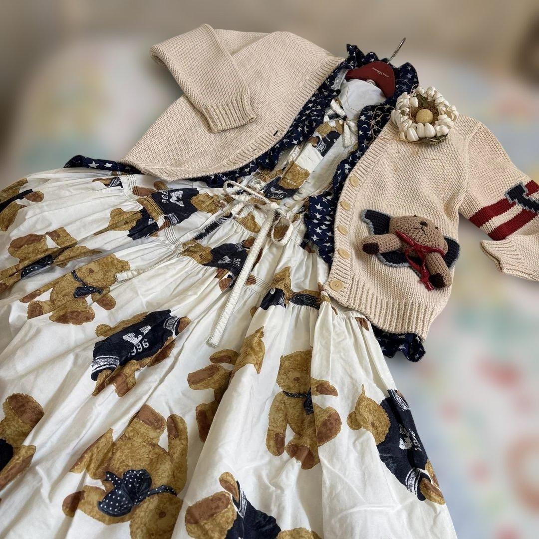 ワンダフルワールドクマモチーフニット - メルカリ