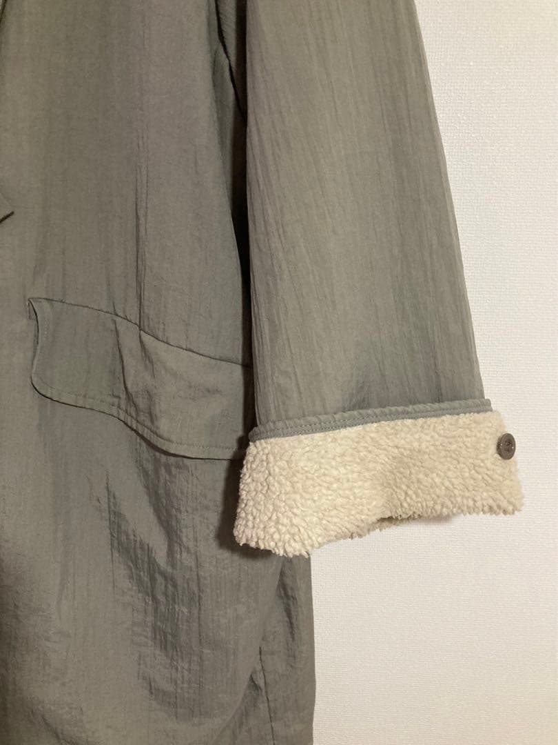 ATELIER BETON アトリエ ベトン ノーカラー コート グレーの通販はau