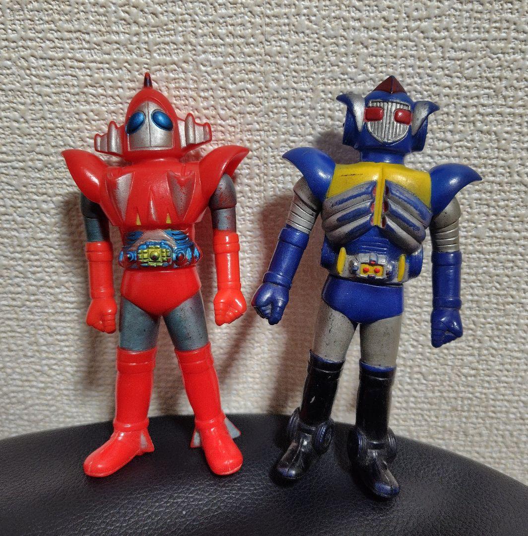 ハ*丸様 【超希少】宇宙鉄人キョーダイン　スカイゼル　グランゼル　ソフビ　当時物