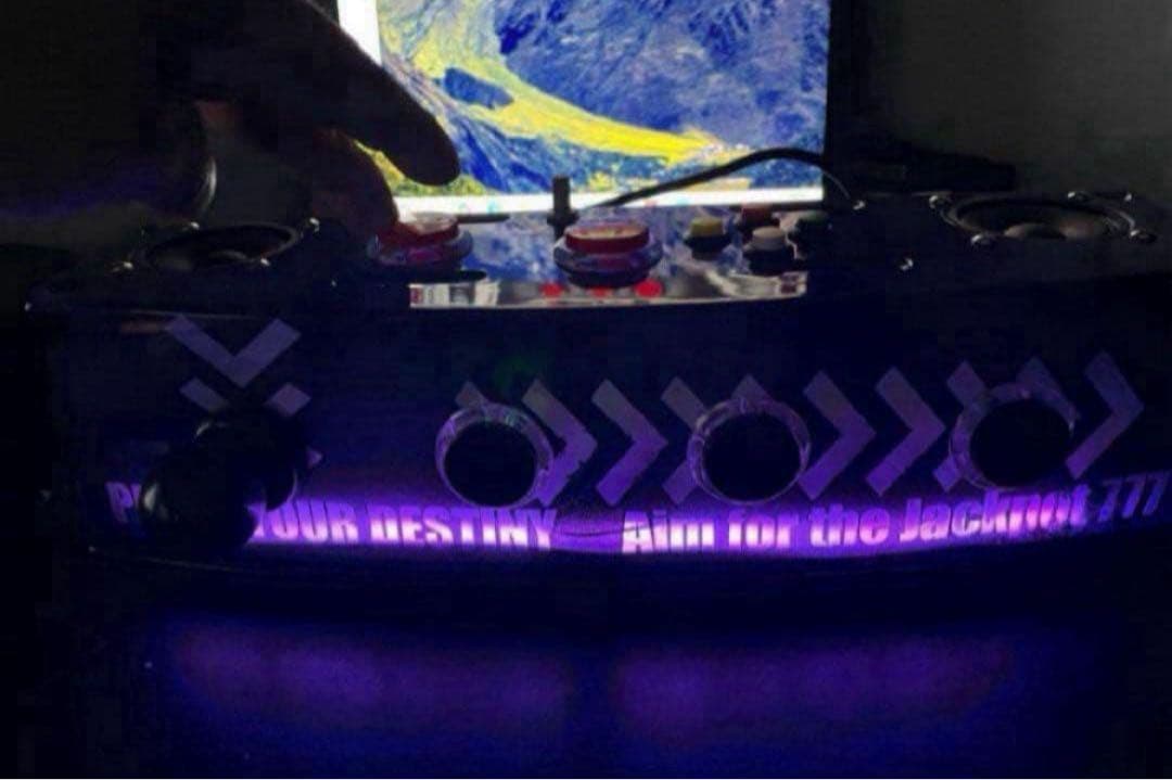 サミタ専用 9ボタンスロットコントローラー専用レバー搭載 LED＆