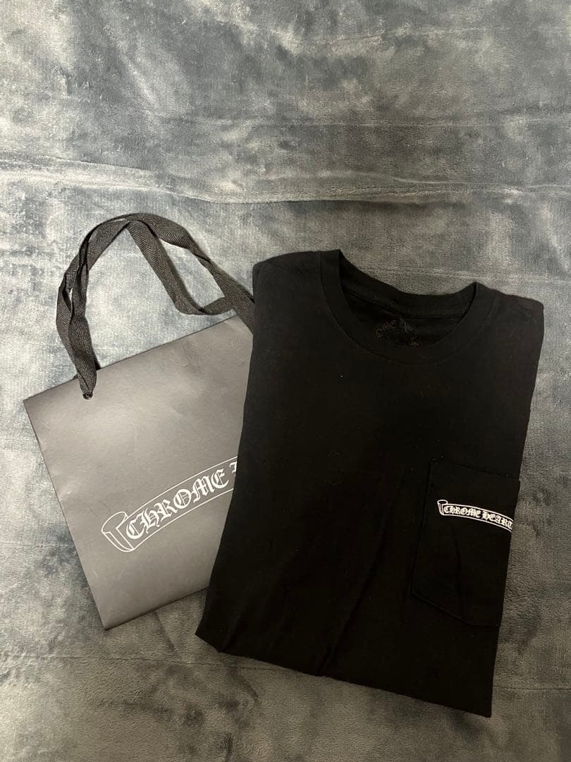 CHROME HEARTS ブラックポケットTシャツ T-shirt Chrome Hearts Black size L International in Cotton - 47885956