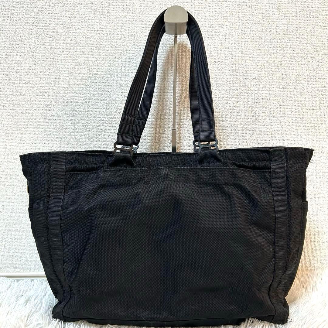 人気✨A4可/大容量】ブリーフィング トートバッグ 肩がけ可 ブラック 良品