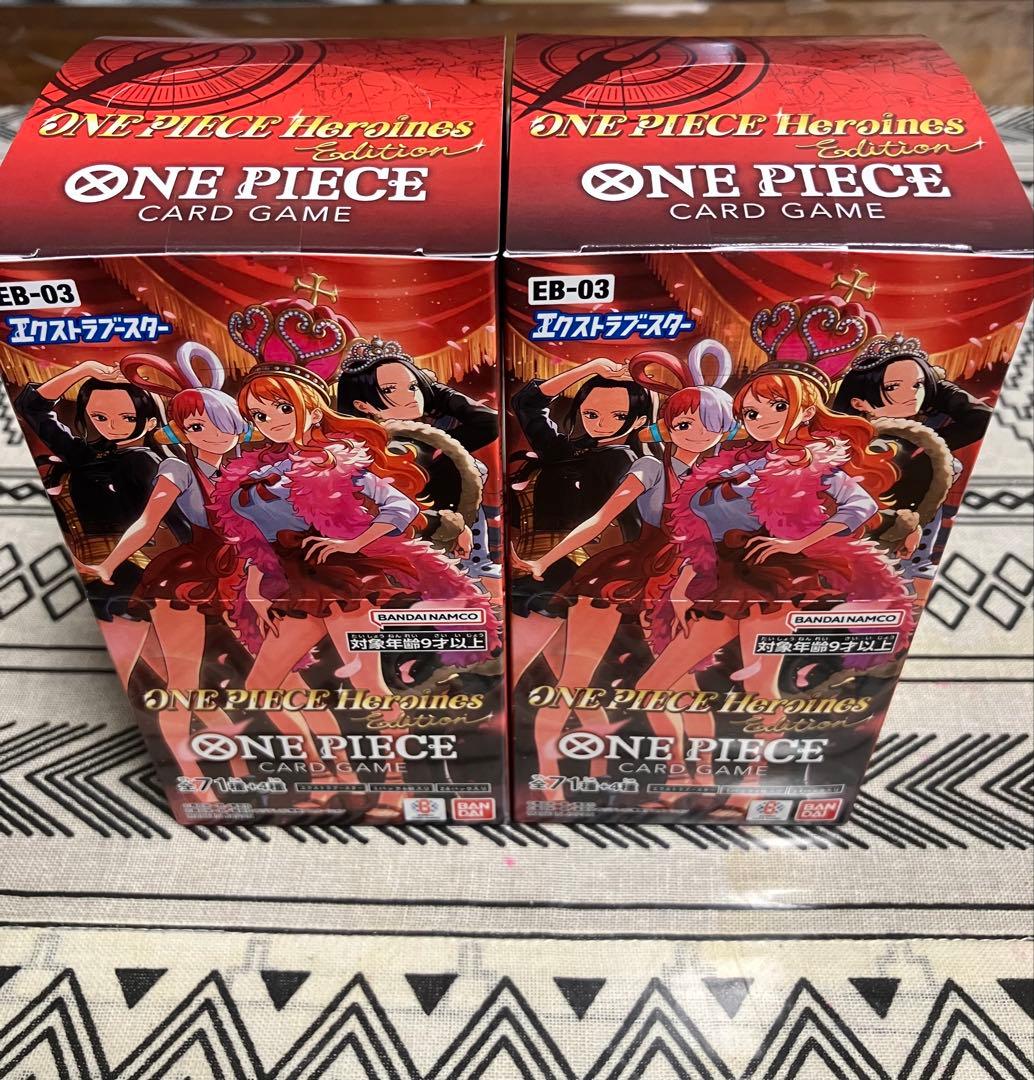 テープ付き　ワンピースカード ヒロインズエディション 2BOX ワンピースカード ヒロインズ エディション ONE PIECE CARD Heroines