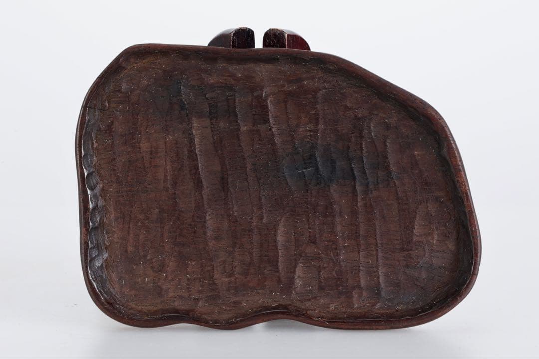 米*郎様 岐阜県 根尾川 菊花石 景石 寄石作品 観音　台座 共箱付 1.8kg