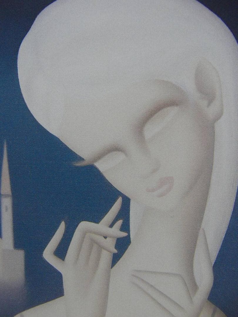 東郷 青児、シャトウ、希少画集・額装画、新品高級額 額装付、状態良好