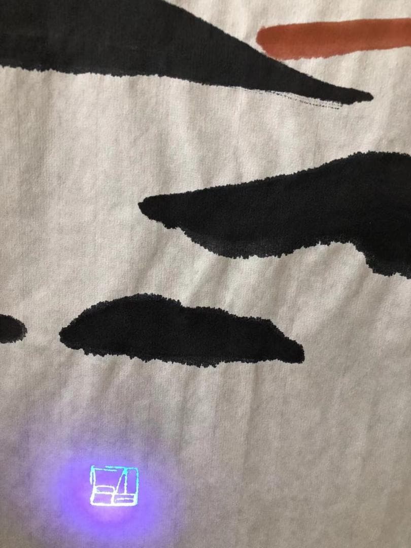 中国美術・純手描き四連山水画芯・水墨画・斉白石印款・肉筆・宣紙