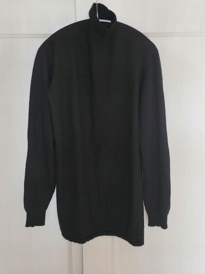 カシミア100% モックネック ニット ブラック FOREVER カシミヤ100％ セーター 無地 モックネック トップス ニット 長袖 秋冬