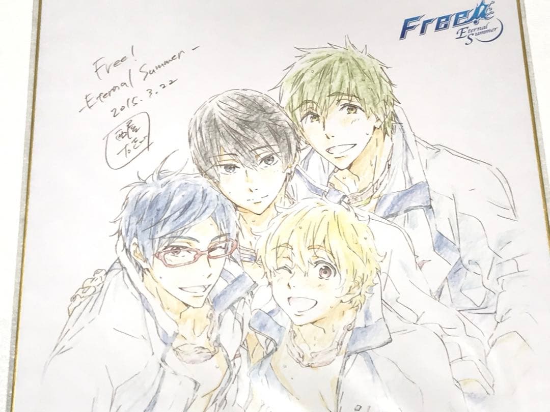 ◎岩鳶＆鮫柄学園 複製原画色紙アルバム Free!ES 七瀬遙 松岡凛 山崎宗
