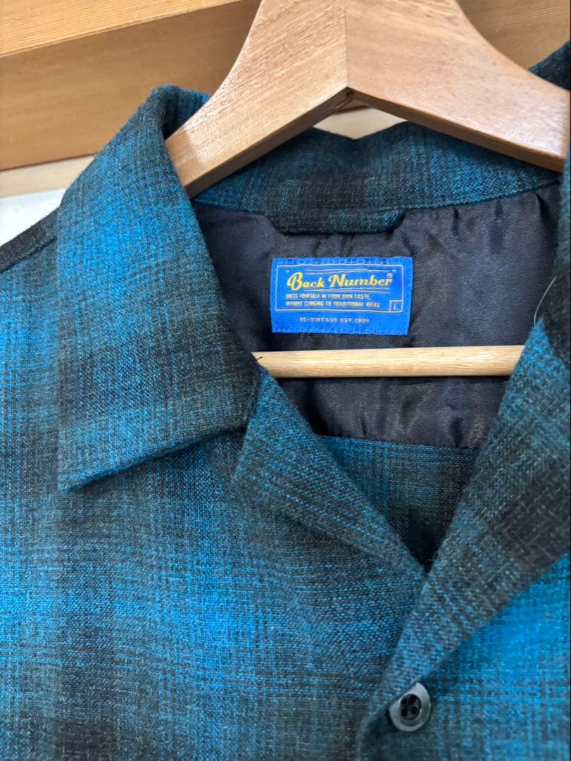 ☆大人気☆バックナンバー FJ監修 ウールミックスオープンカラーシャツ