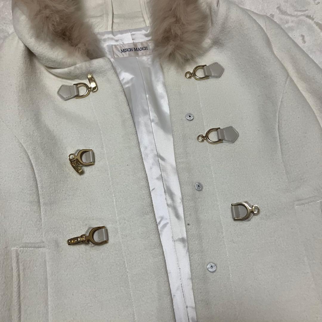 白ファーコートy2k ショートコート - メルカリ