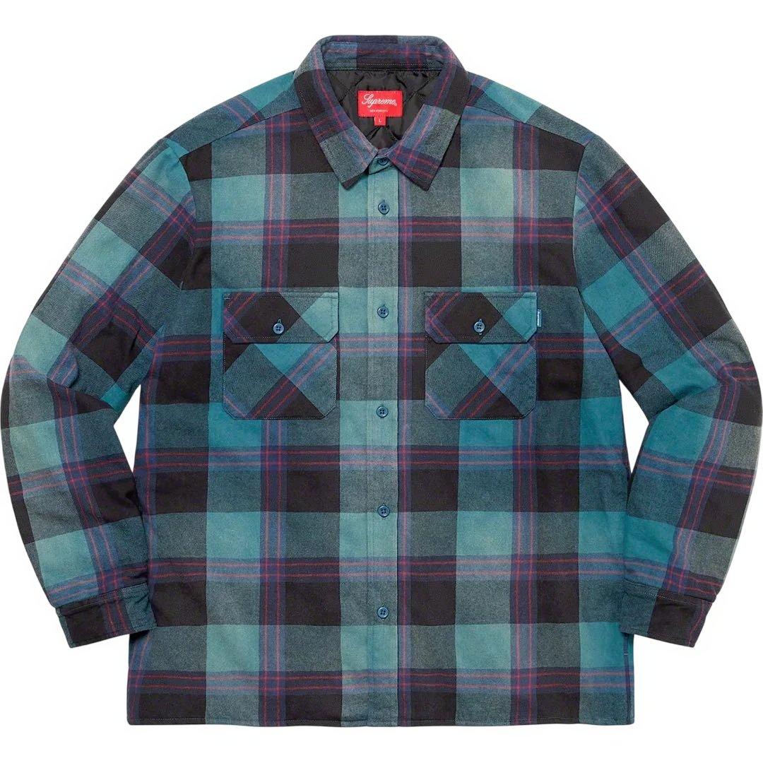 Supreme Quilted Flannel Shirt ネルシャツ