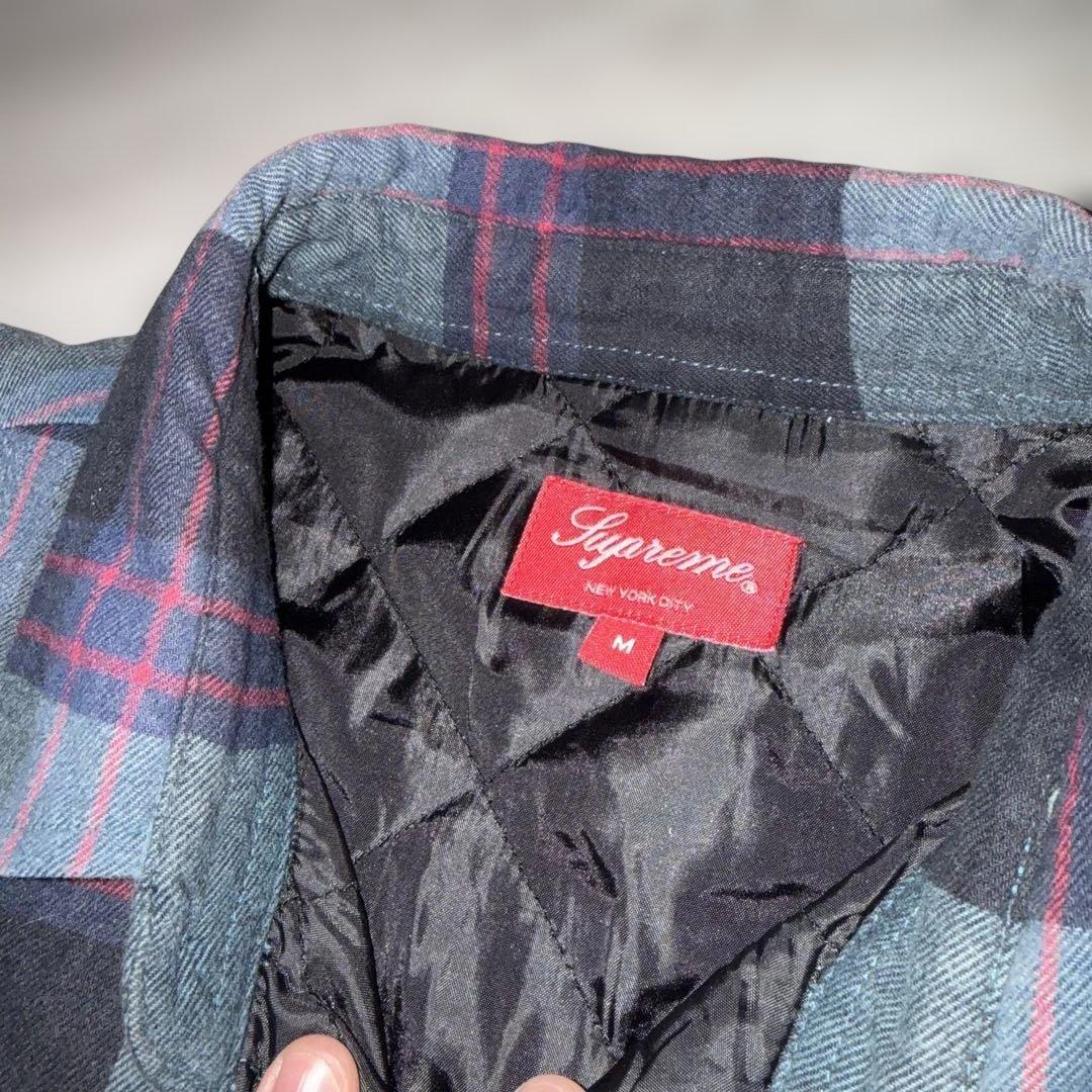 Supreme Quilted Flannel Shirt ネルシャツ - メルカリ