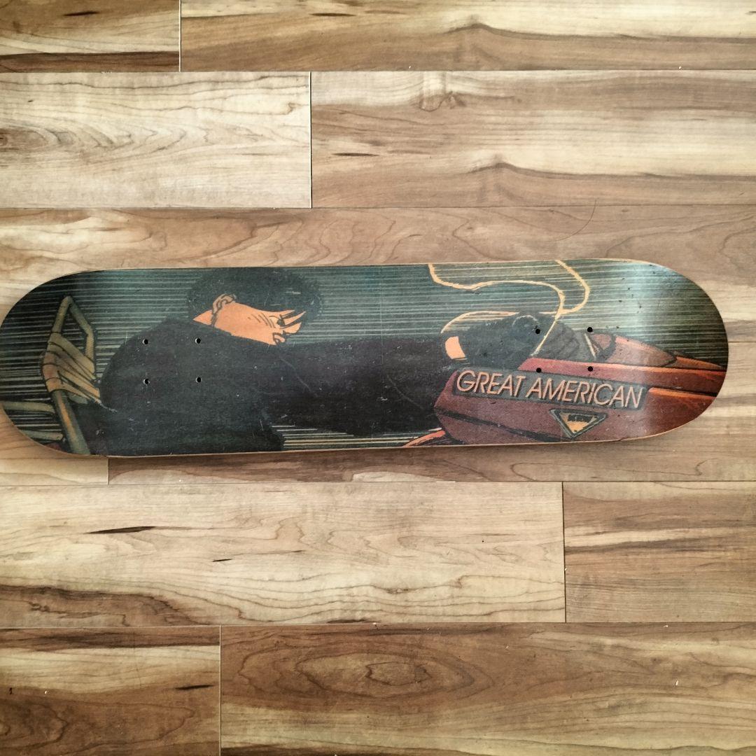 A*A様 希少 アキラ金田とバイク　　GREAT AMERICAN スケートボー