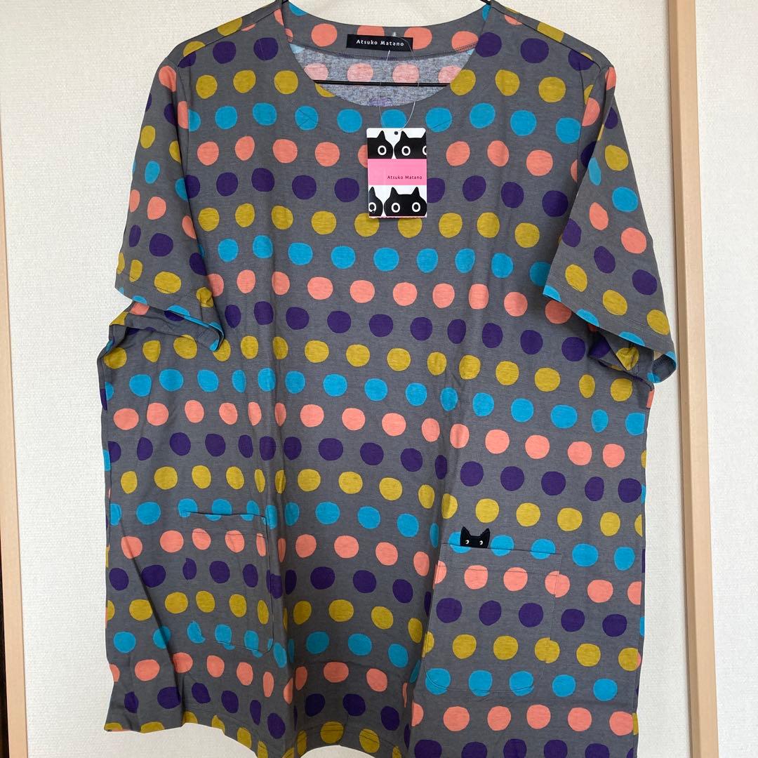 アツコマタノ　半袖パジャマ上下　ワコール　新品未使用　タグ付き　４Ｌ　黒ネコ