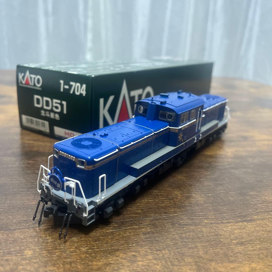 美品 KATO 1-704 DD 51 北斗星色 HOゲージ￼