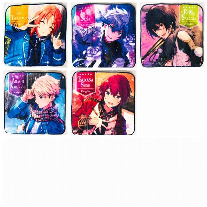 新品★あんスタ【Knights】ビジュアルミニタオル★5点セット