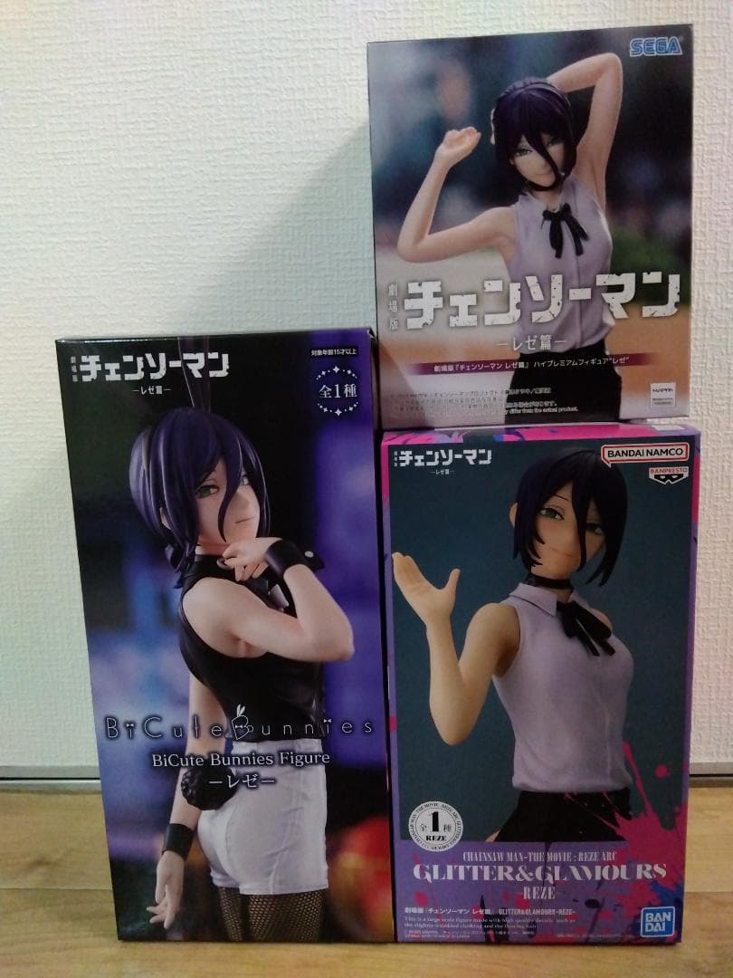 劇場版 チェンソーマン レゼ篇　レゼ　フィギュア3点　まとめ売り　新品・未開封