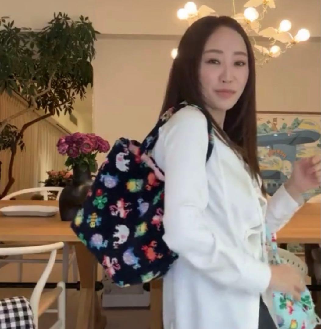 フェイラー✖️神崎恵 巾着バッグ ネイビー ファンキーフォーチュン