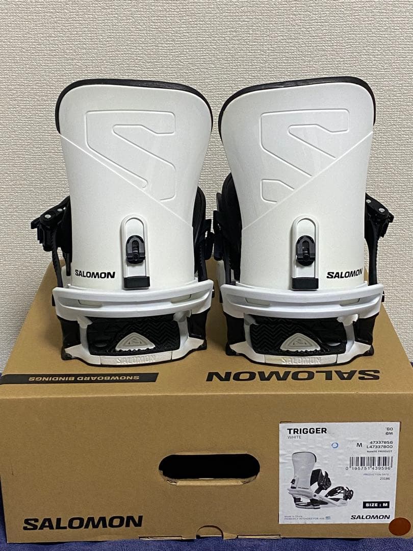 【未使用】SALOMON TRIGGER ビンディング M ホワイト/ブラック