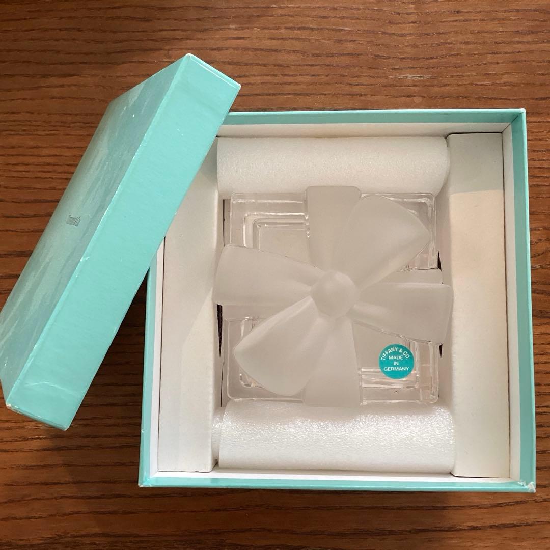 未使用 Tiffany&Co. ティファニー クリスタル ジュエリーボックス
