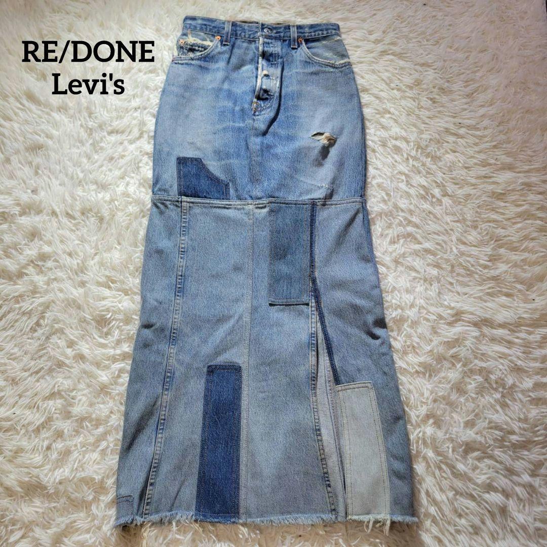 RE/DONE Levi's　リメイク　デニムスカート 　ロング　25　USA製