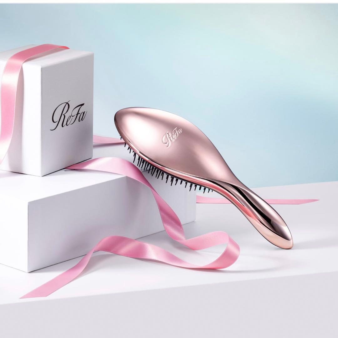 ReFa リファエールブラシ ローズゴールド ラッピング付き - メルカリ