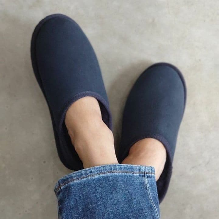 ★専用★emuネイビー スリッポンムートンブーツ。 EMU エミュ キッズ ムートンブーツ ネイビー 18-21cm）子供 靴 Wallaby