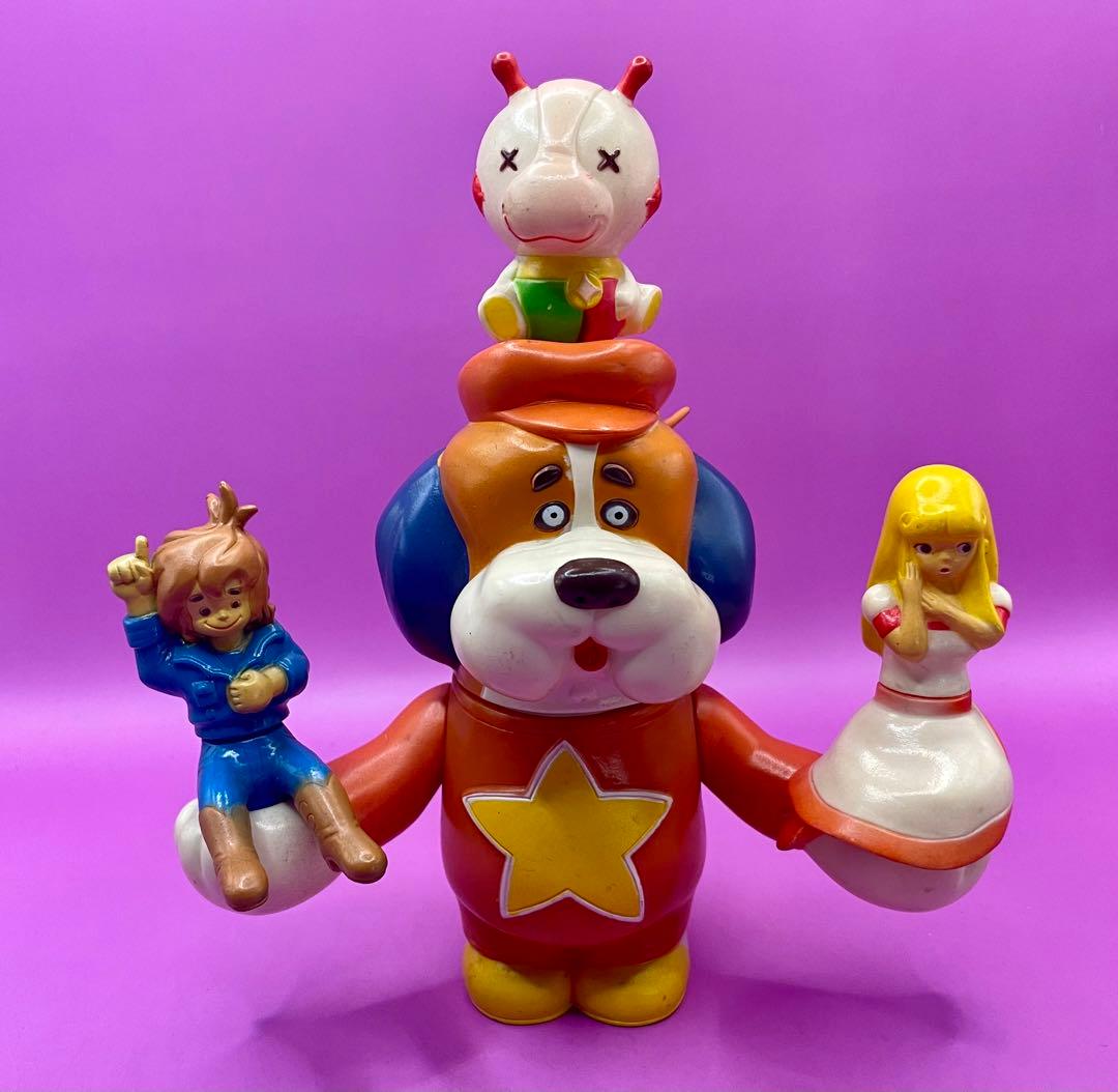 ポールのミラクル大作戦 ソフビ人形貯金箱 マグネット式脱着 良い状態の希少品 JFC ポールのミラクル大作戦 パックン ソフビフィギュア (完成品