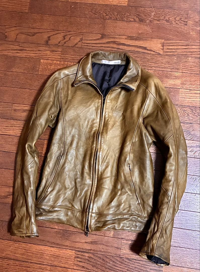 CIVILIZED レザージャケット カーキ リアルレザー 本革 1 S 超美品