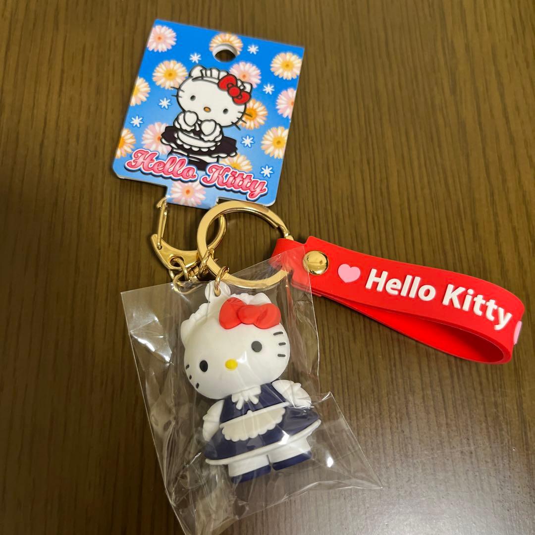 日本限定 ハローキティ ヲタク メイド喫茶 メイド服 ラバーマスコット