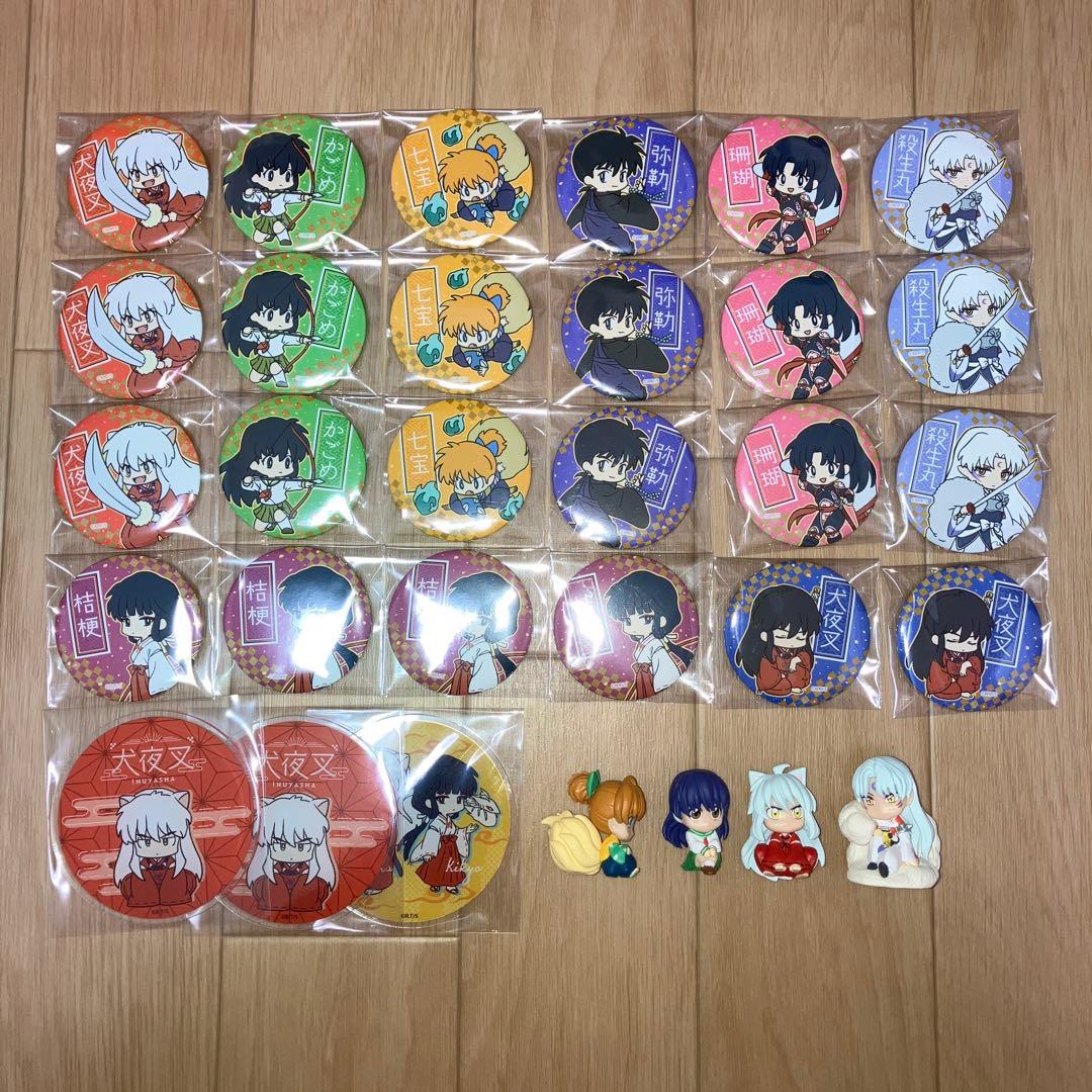 犬夜叉 100円ショップ 缶バッジ アクリルコースター まちぼうけ