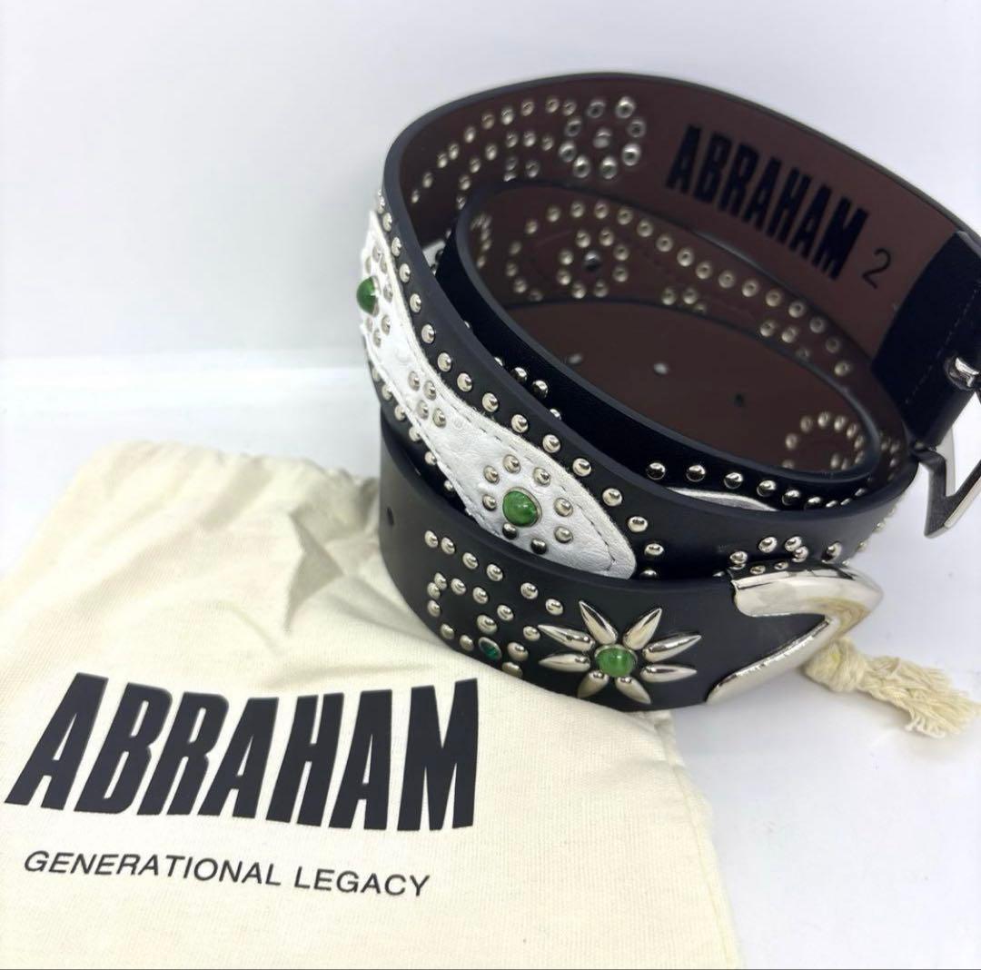 ABRAHAM ベルト白×緑 Belts – ABRAHAM