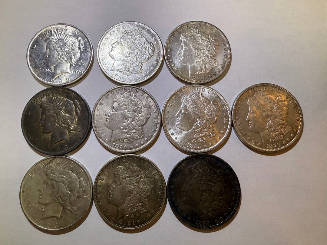 アメリカ モルガンダラー ピースダラー 銀貨 JCC | ジャパンコインキャビネット / 【SOLD】アメリカ $1 銀貨