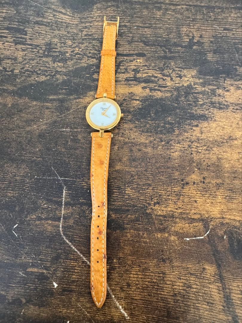 g1354 希少 不動　要電池交換　Christian Dior 腕時計